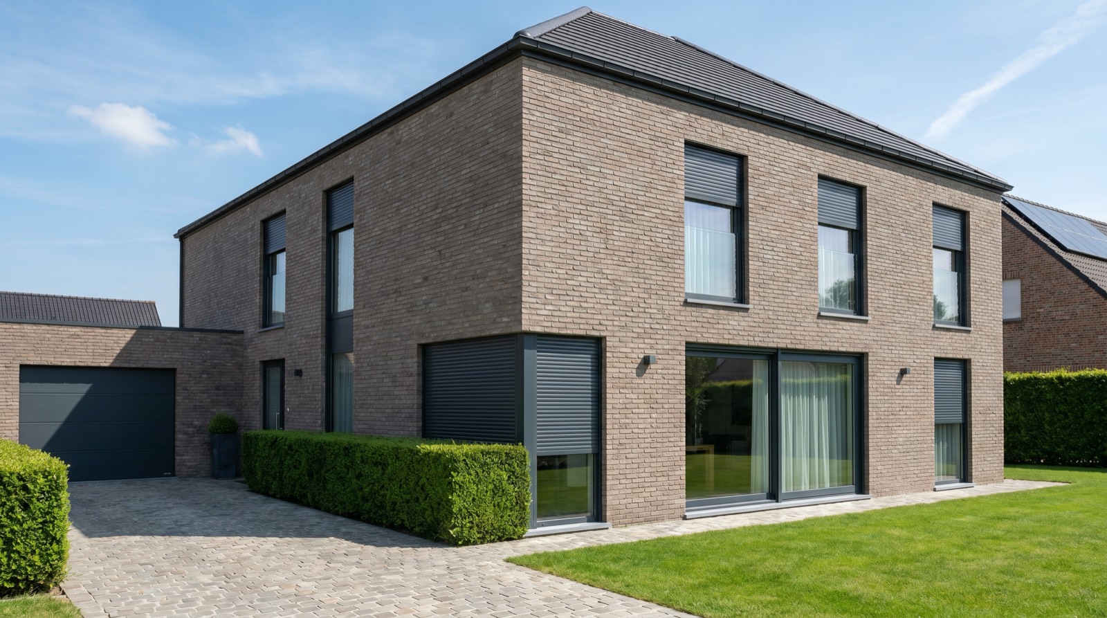 Residential automated roller shutter installation
